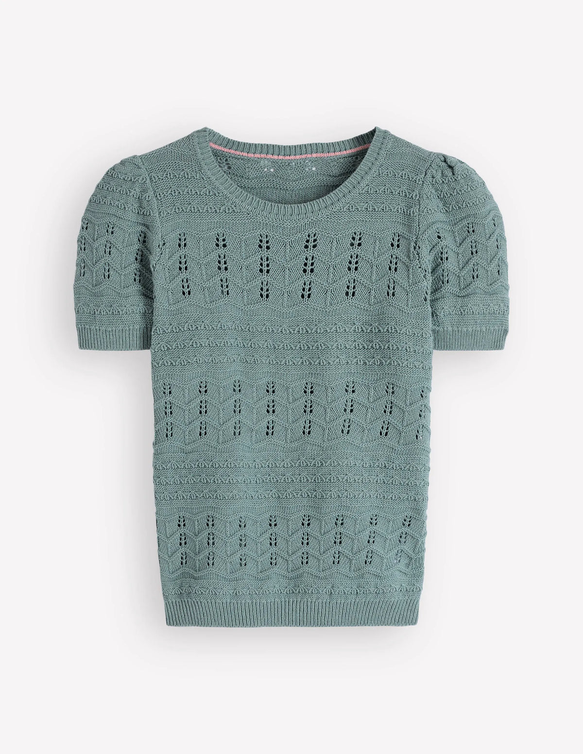 Monica Knitted T-Shirt-Blue