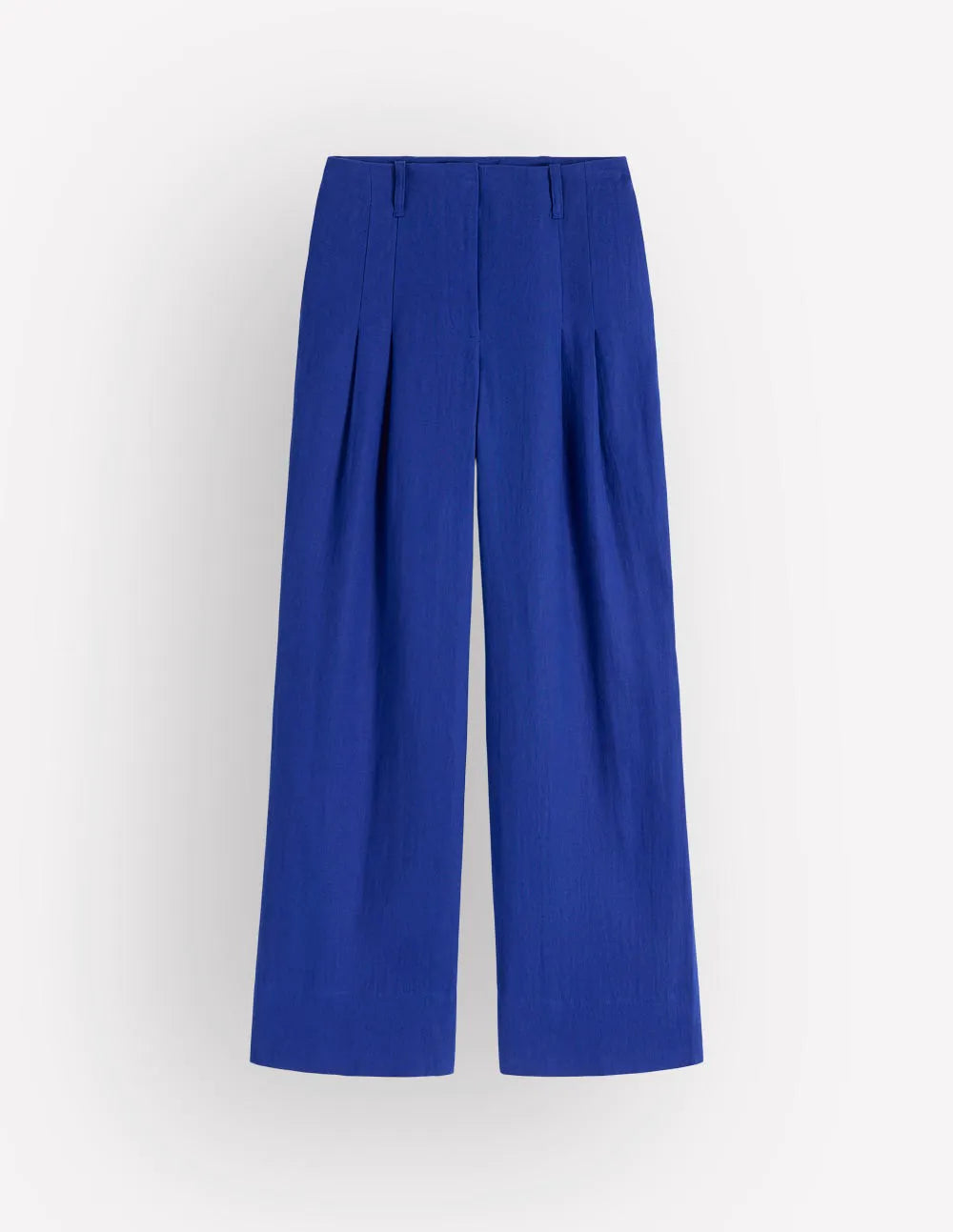 Mayfair Linen Pants-Bright Blue