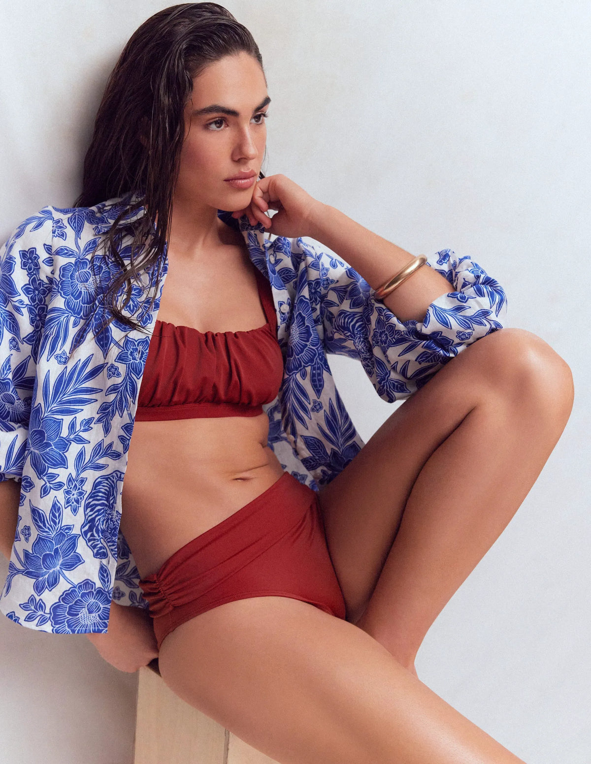 Skiathos Bikini Top-Paprika