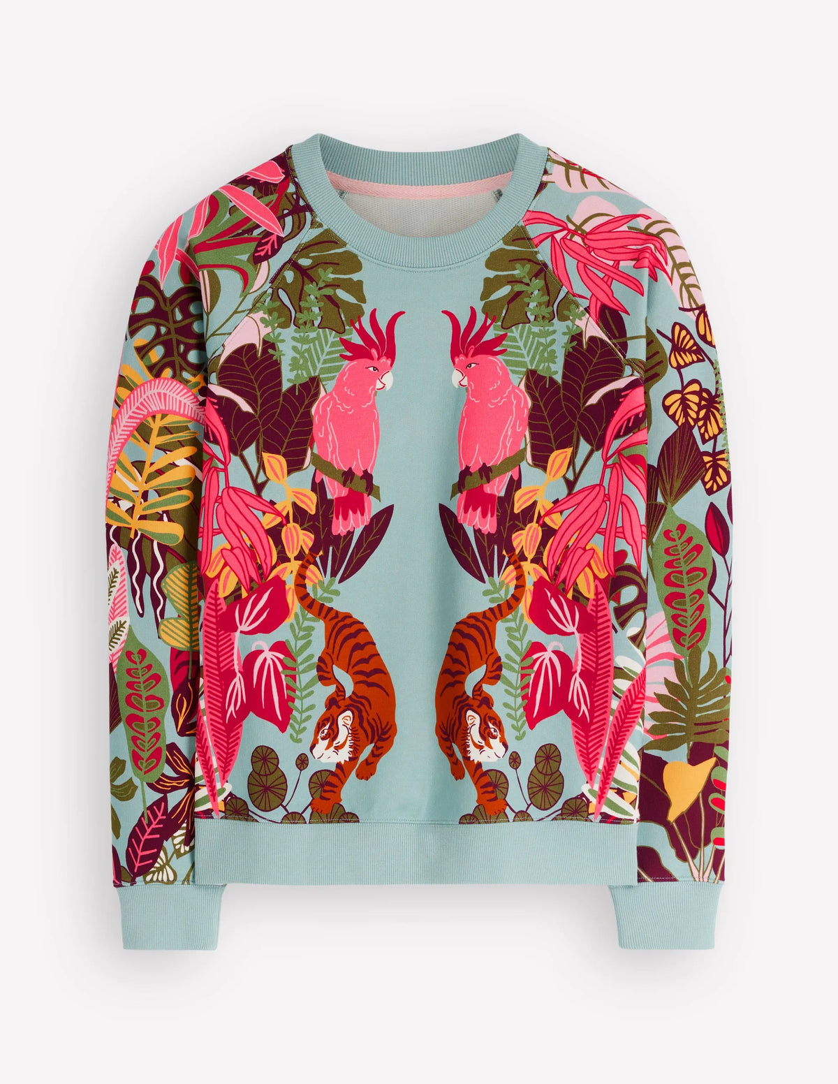 Rosa Printed Sweatshirt-Tropical Safari Placement