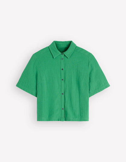 Double Cloth Shirt-Leprechaun Green