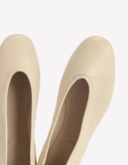 High Cut Ballet Flats-Butter Yellow
