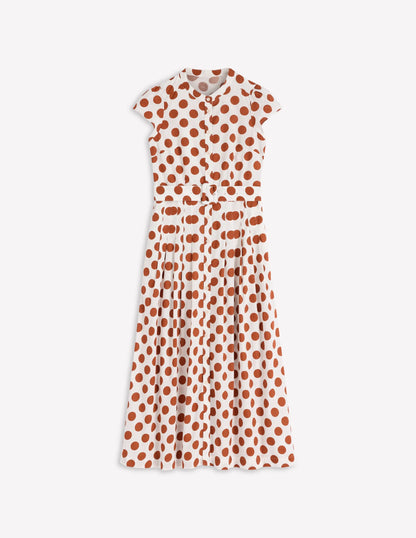 Arabella Cotton Maxi Dress-Ginger, Painted Dot