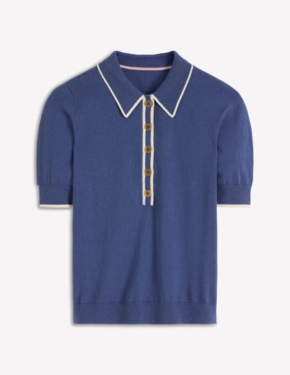 Liz Henley T-Shirt-True Navy