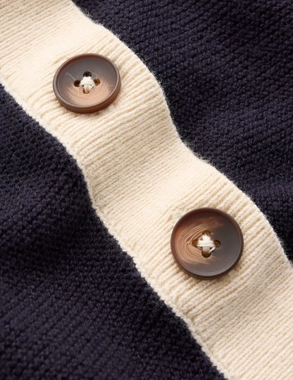 Grace Colour Block T-Shirt-Navy