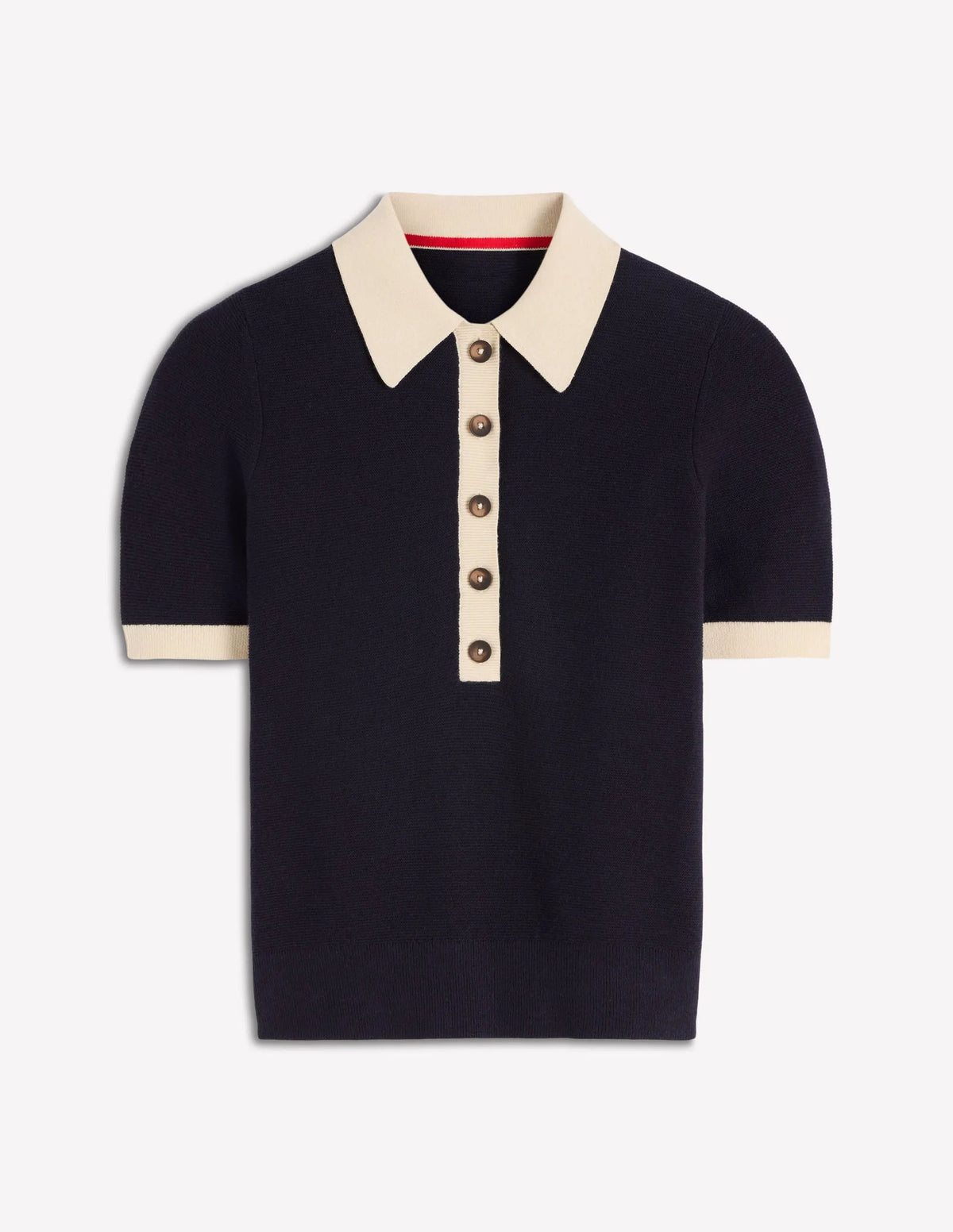 Grace Colour Block T-Shirt-Navy
