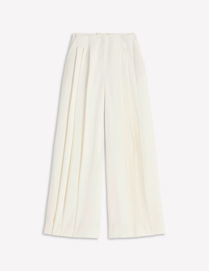 Regent Wide Leg Pants-Ivory