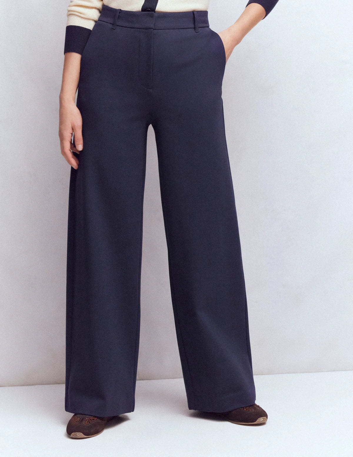 Belgravia Ponte Pants-Navy