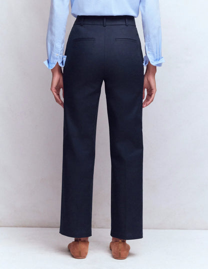 Canonbury Cotton 7/8 Pants-Navy