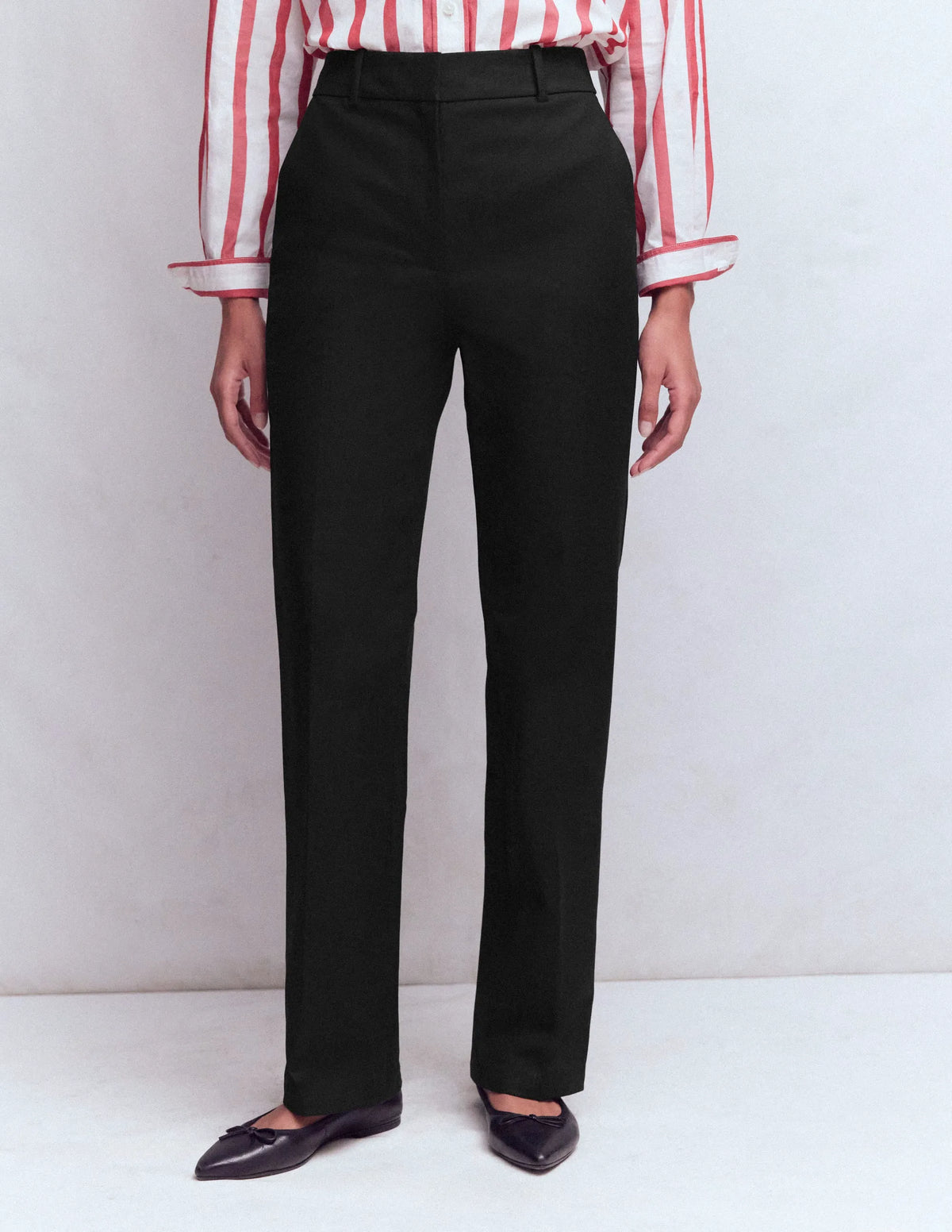 Canonbury Cotton Pants-Black