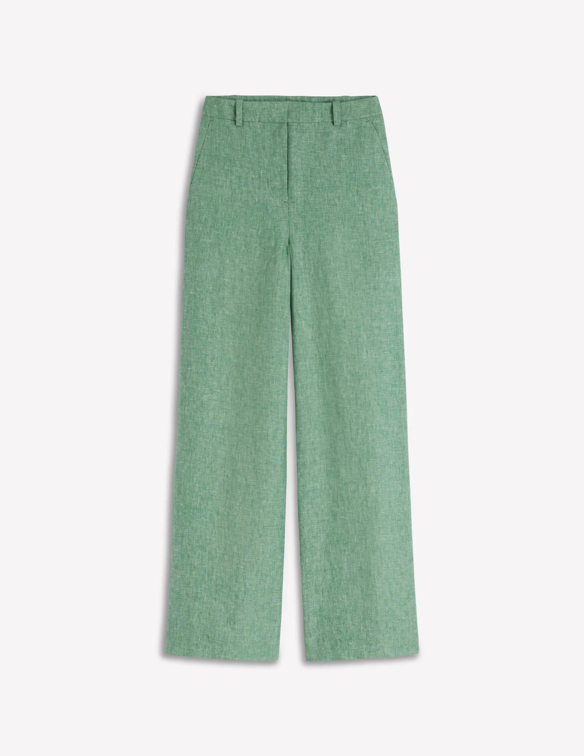 Belgravia Linen Pants-Aloe Green Chambray