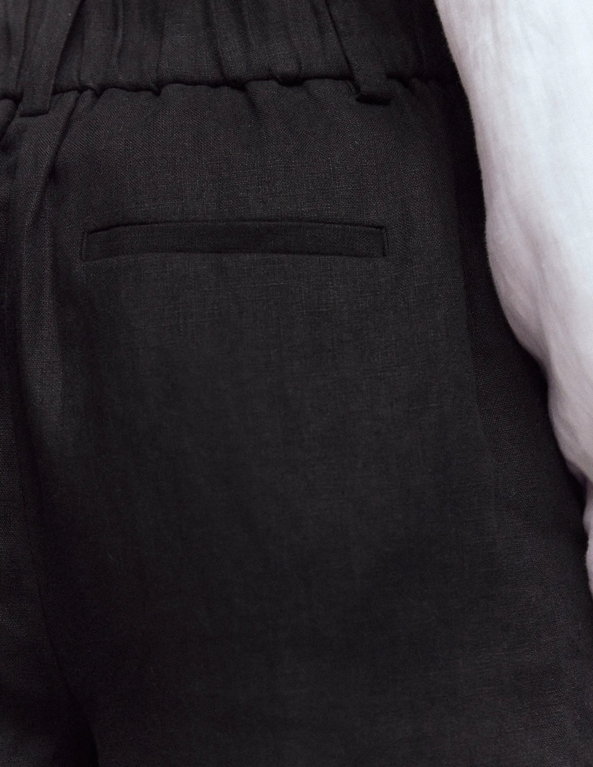 Kensington Linen Pants-Black