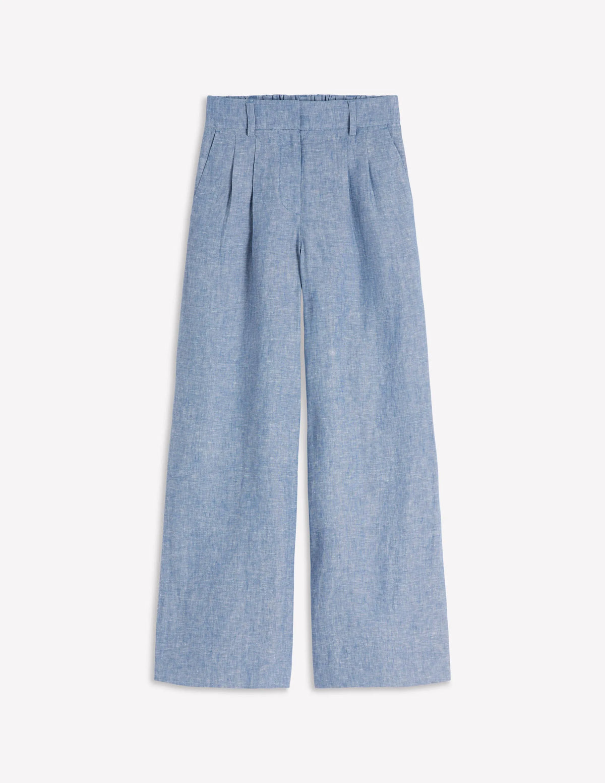 Kensington Linen Pants-Blue Chambray