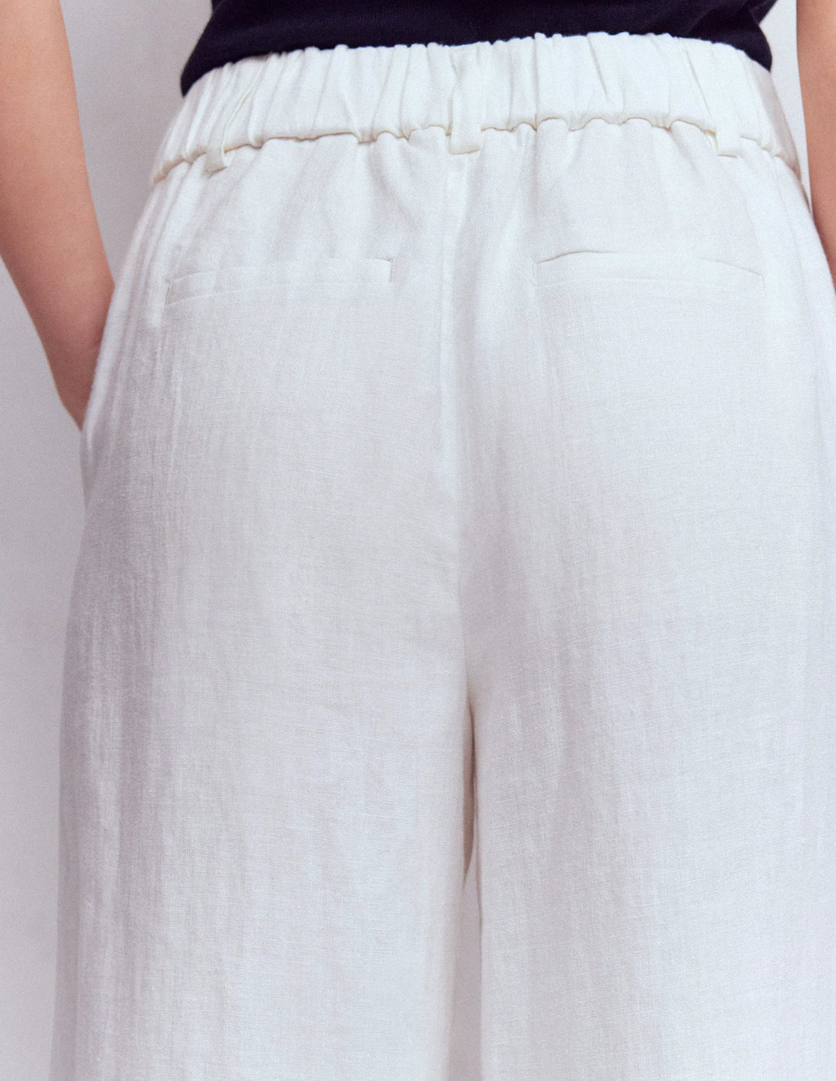 Kensington Linen Pants-White