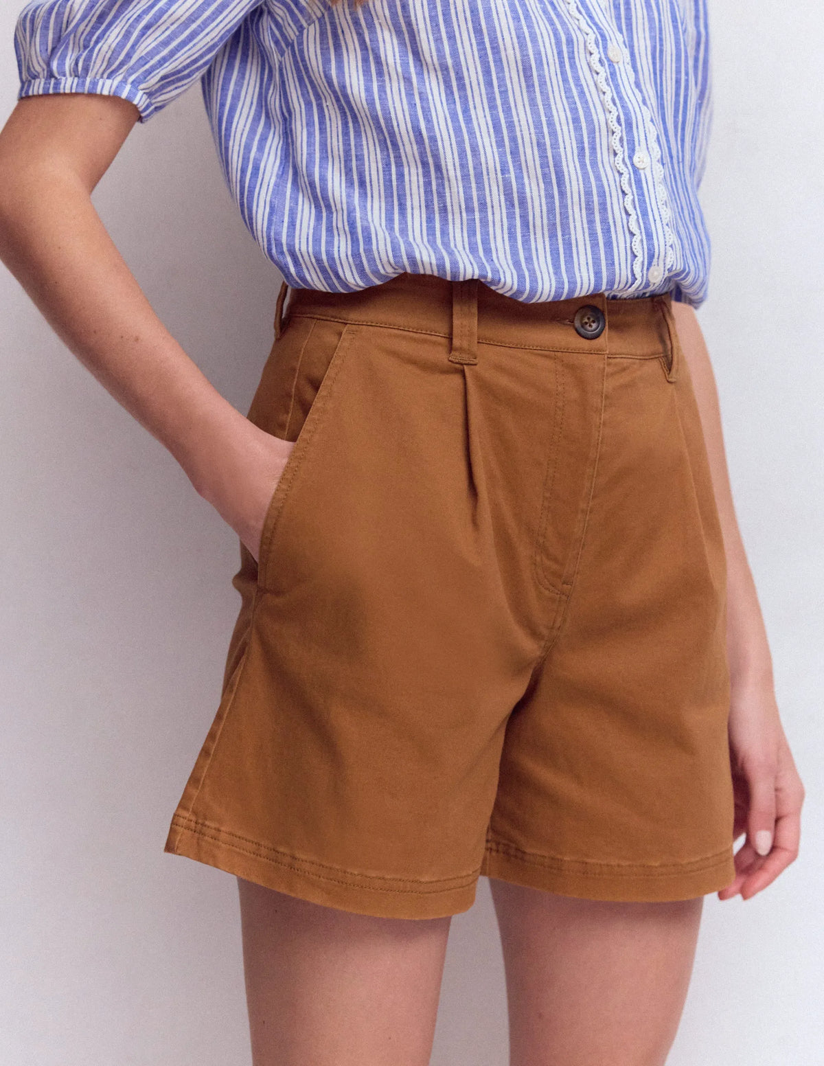 Chino Shorts-Ginger