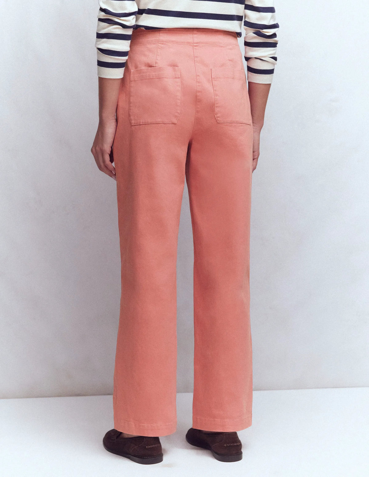 Barrel Leg Chino Pants-Vintage Rose