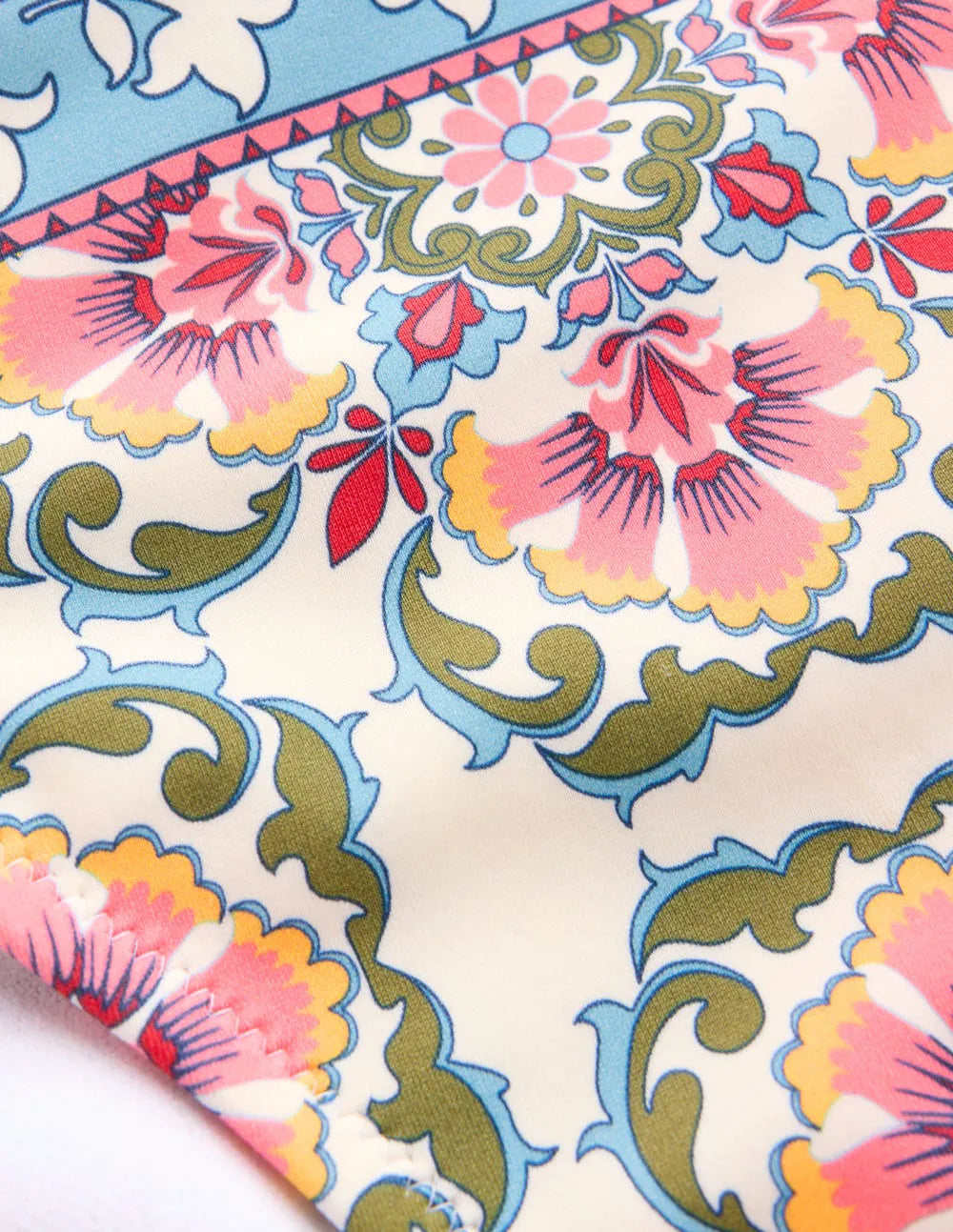 Classic Bikini Bottoms-Pink, Ornamental Trellis