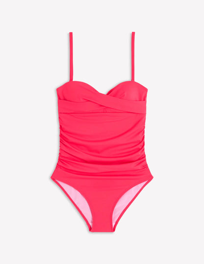Andros Twist Front Swimsuit-Coral Beach