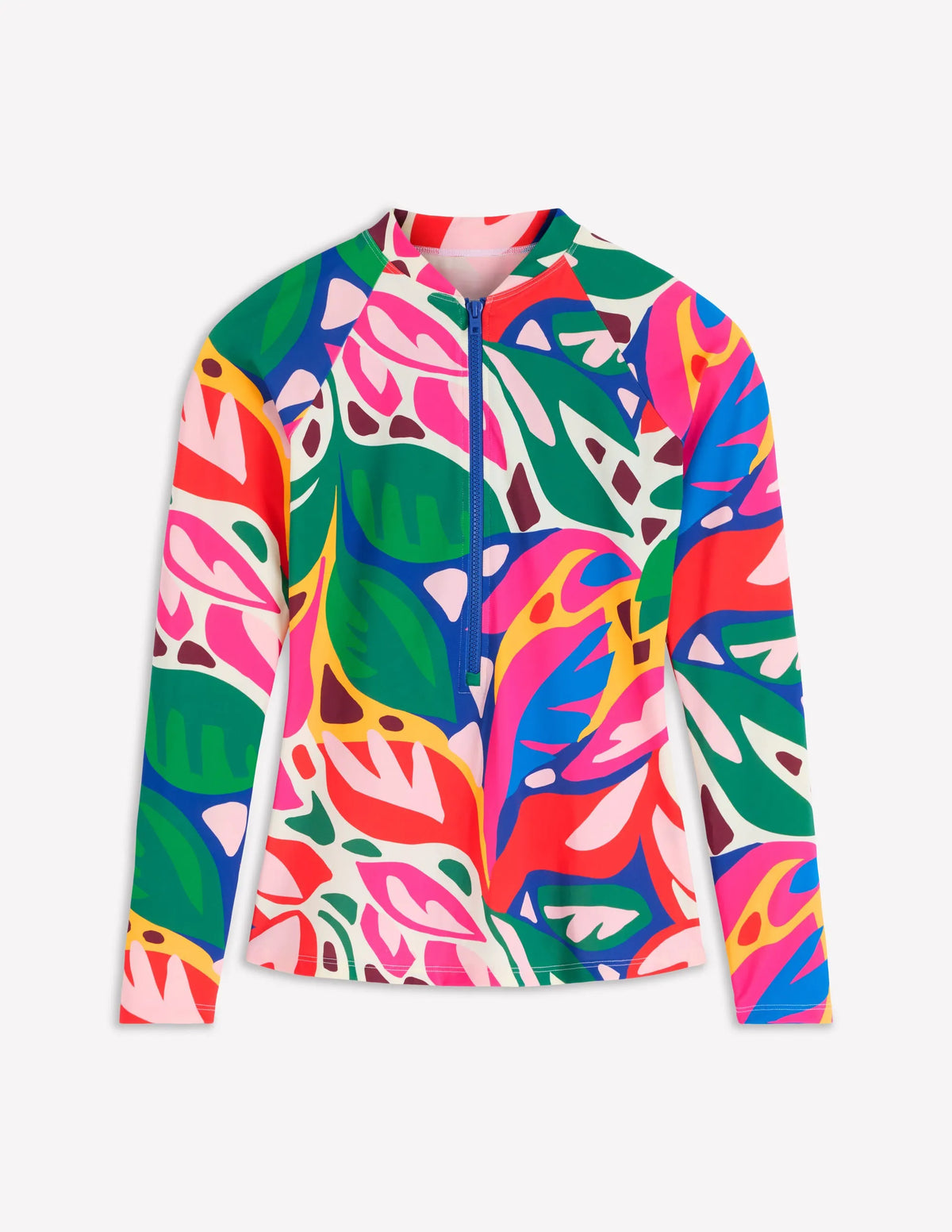 Sun Safe Raglan Guard Top-Multi, Leafy Cascade