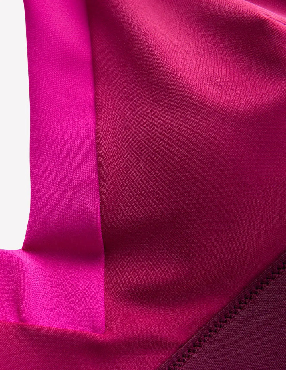 Campania Cross-back Bikini Top-Fuchsia, Chocberry
