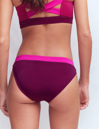 Campania Bikini Bottoms-Fuchsia, Chocberry