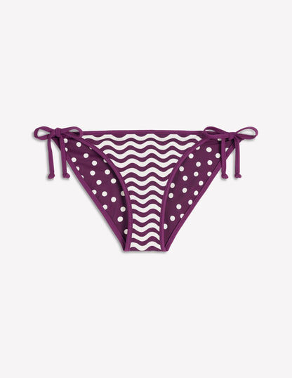 Symi Reversible Bikini Bottoms-Chocberry