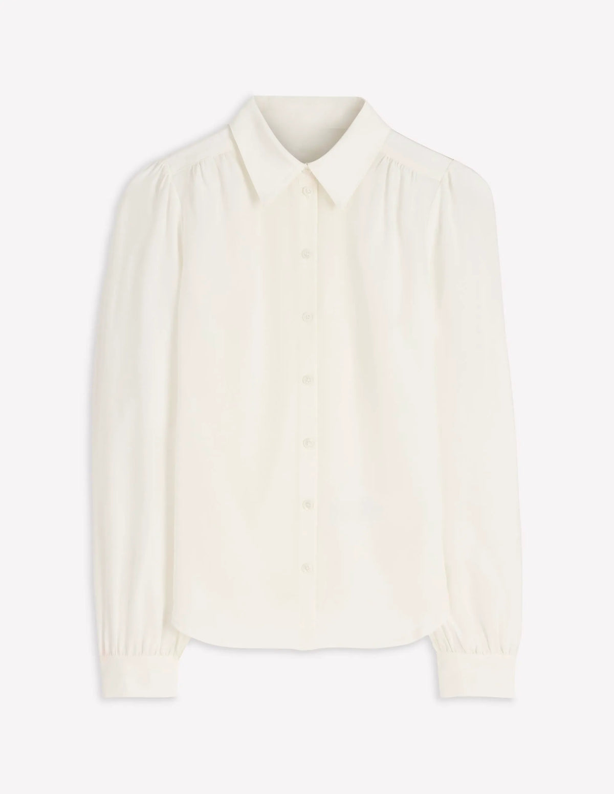 Sara Silk Shirt-Ivory