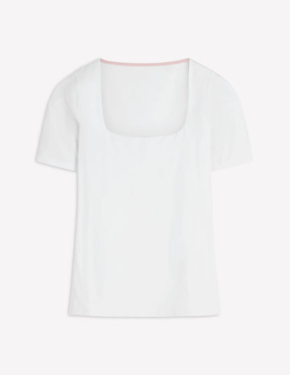 Brooke Double Layer T-shirt-White