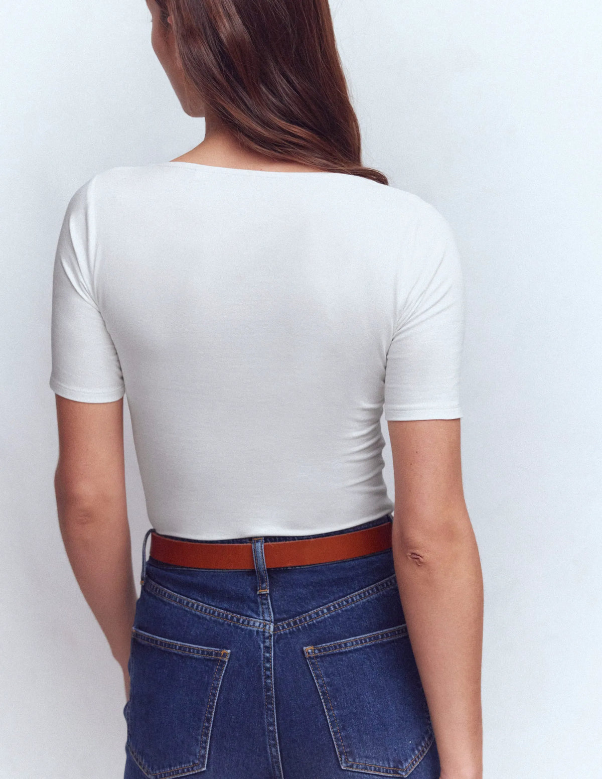 Brooke Double Layer T-shirt-White