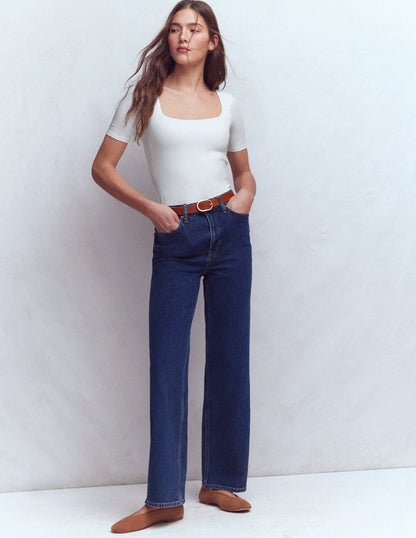 Brooke Double Layer T-shirt-White