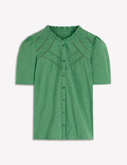 Bea Short Sleeve Shirt-Comfrey