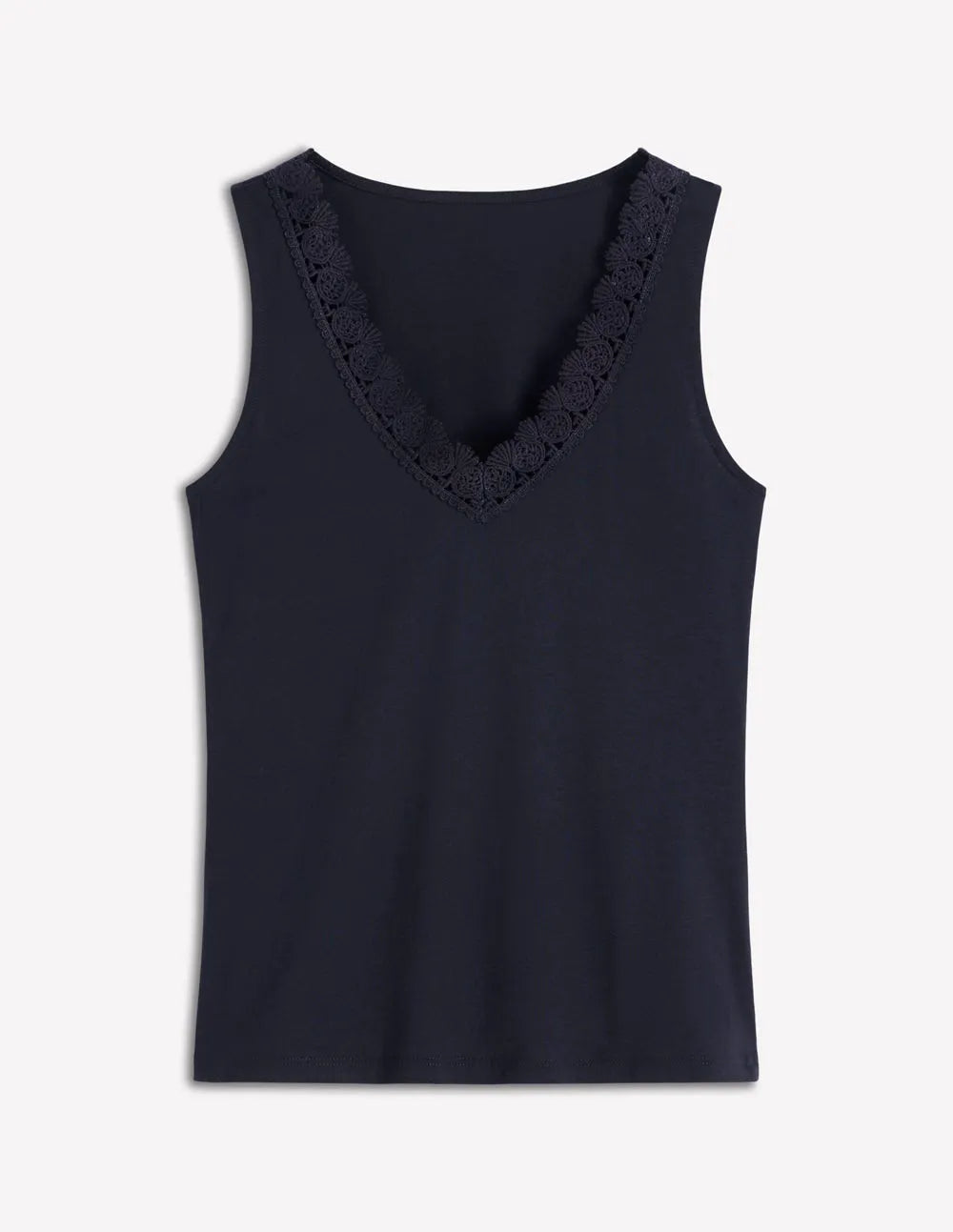 Supersoft V Neck Trim Vest-Navy Blazer