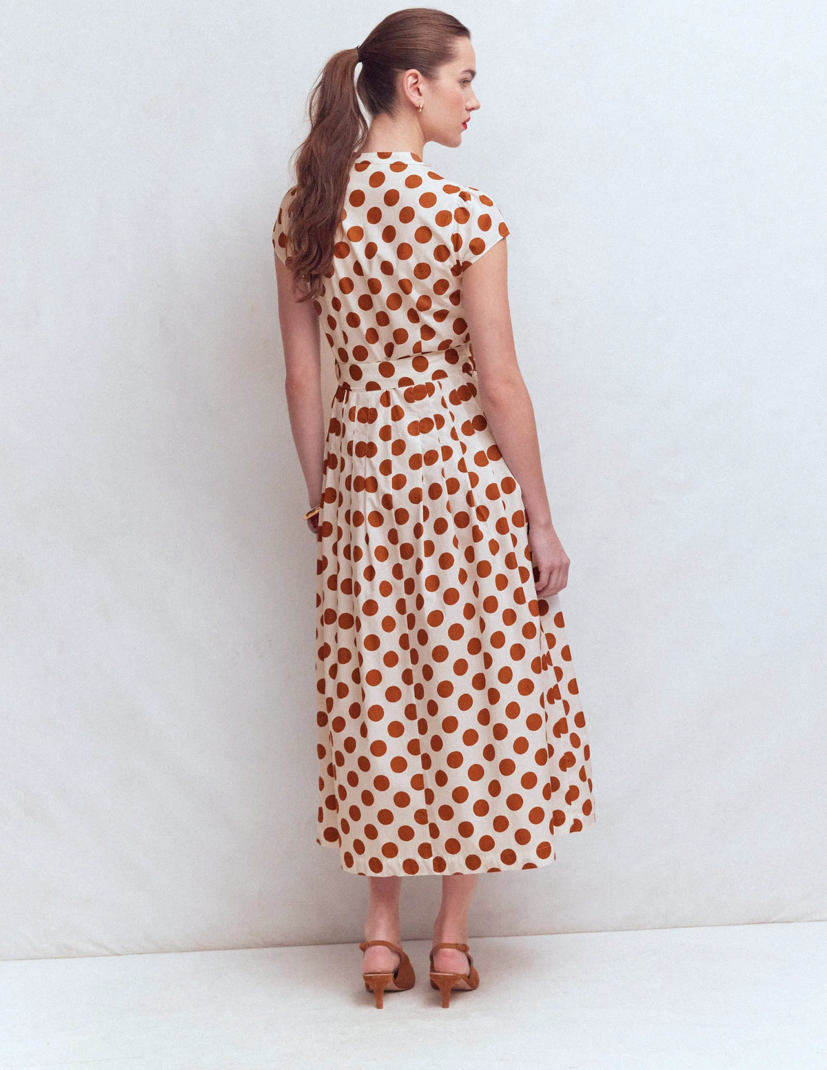 Arabella Cotton Maxi Dress-Ginger, Painted Dot