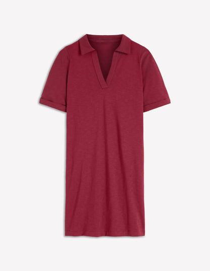 Tilda Jersey T-shirt Dress-Rich Chestnut