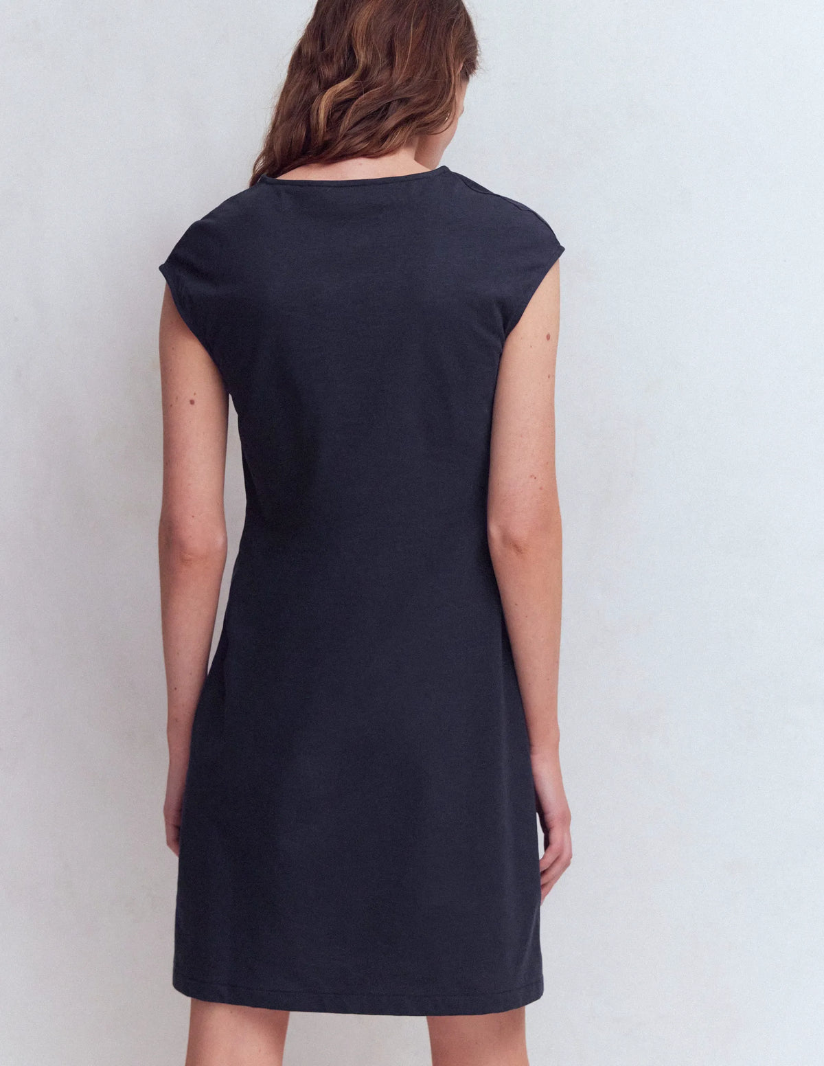 Delilah Twist Short Dress-Navy