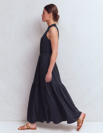 Camalie Jersey Maxi Dress-Navy