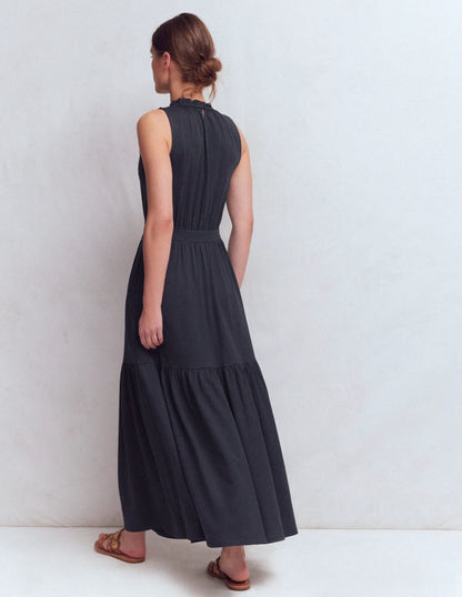 Camalie Jersey Maxi Dress-Navy