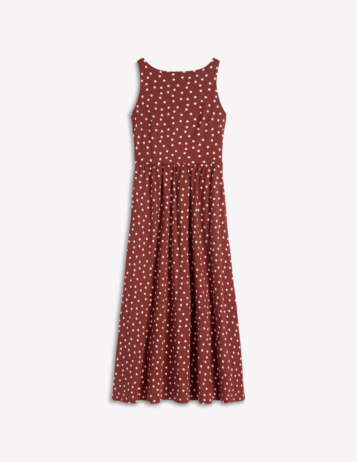 Saoirse Smock Back Dress-Roasted Brown, Painted Dot
