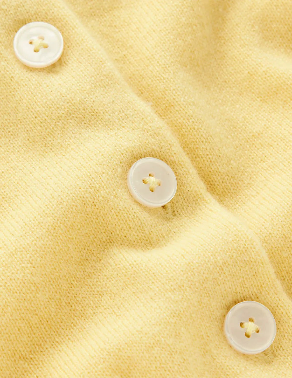 Cropped Cashmere Cardigan-Sandstone Yellow