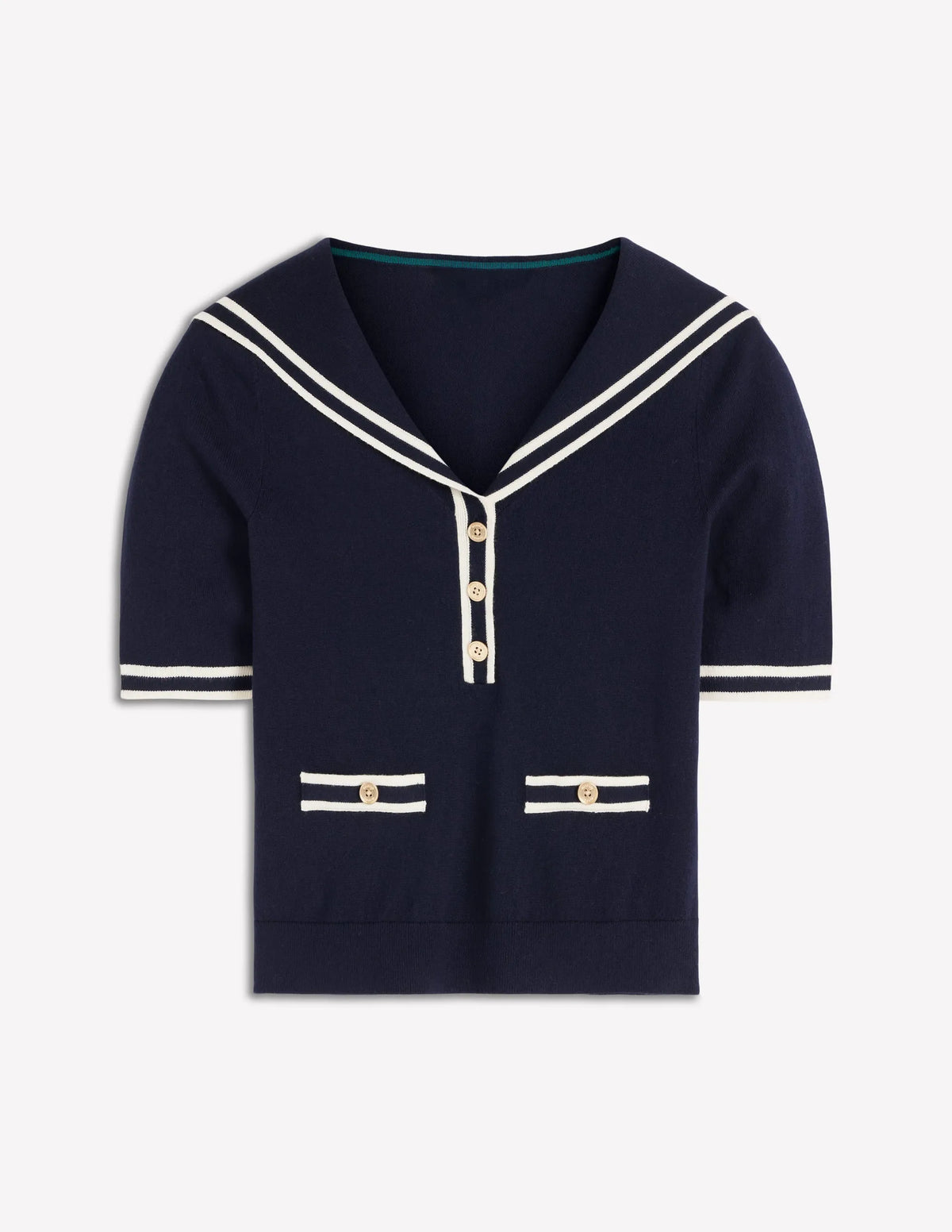 Sailor Collar sweater-Navy