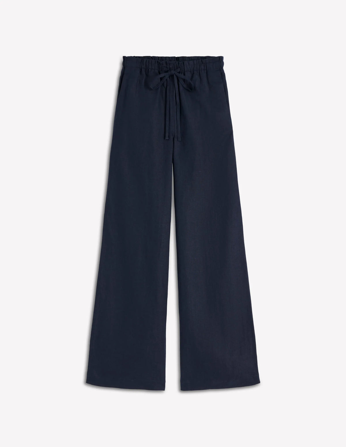 Islington Linen Pants-Navy