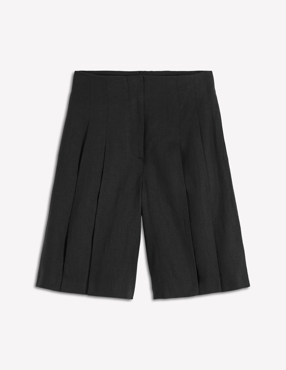 Highbury Linen Shorts-Black