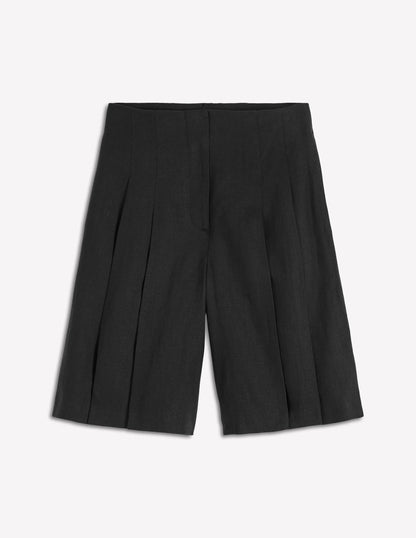 Highbury Linen Shorts-Black