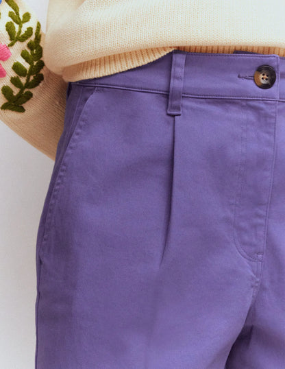 Chino Shorts-Purple Thistle