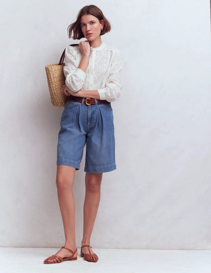 Denim Bermuda Short-Light Vintage