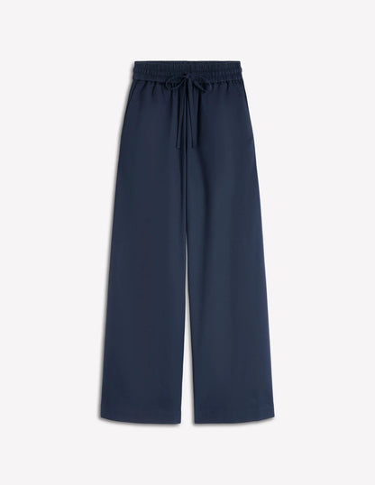 Greenwich Tie Waist Pants-Navy
