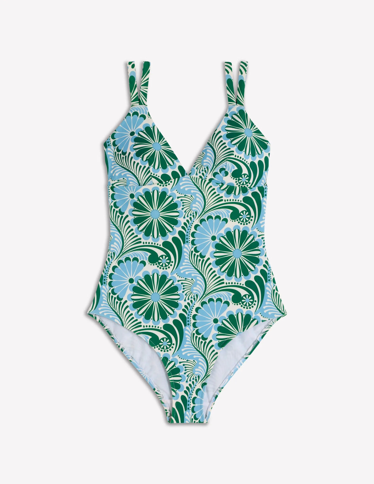 Arles Swimsuit-Air Blue, Euphoric Gardens