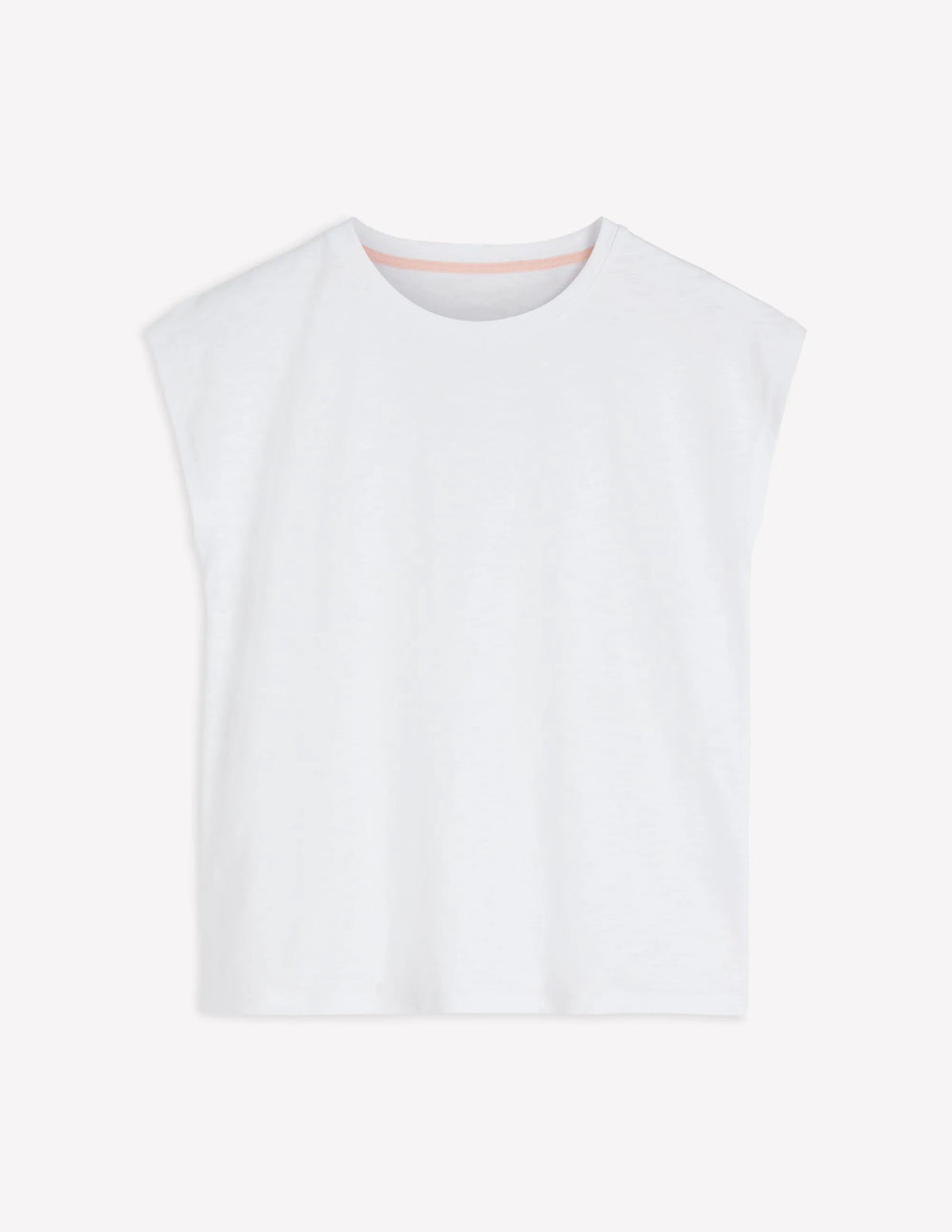 Louisa Cotton Slub T-shirt-White