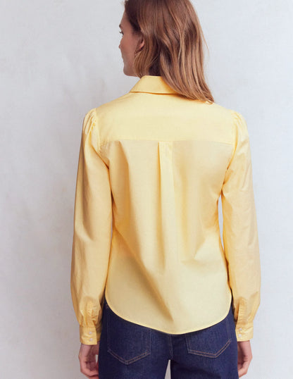 Cara Cotton Shirt-Buttercream