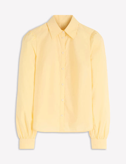Cara Cotton Shirt-Buttercream